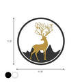 Nordic gold deer circle wall lamp – bedroom led fixture included