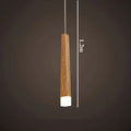Nordic minimalist wood art pendant lamp for dining room