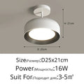 Nordic style white circular chandeliers for dining room lighting