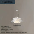 Nordic white acrylic flower pendant chandelier for bedroom decor