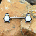 316L Stainless Steel Adorable Penguin Nipple Bar