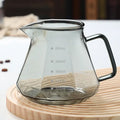 Octagonal glass coffee kettle kitchen faceted clear dripper
