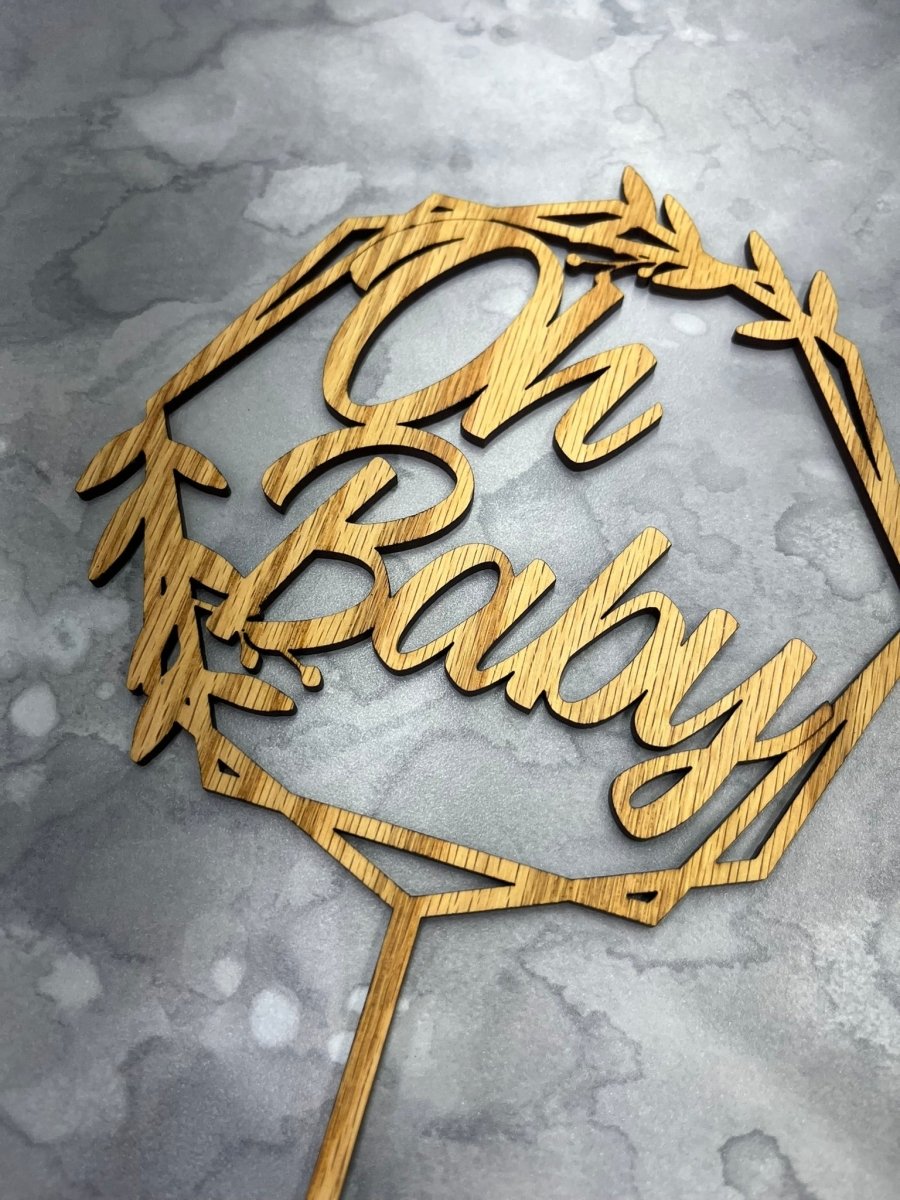 Oh Baby Cake Topper for Baby Shower