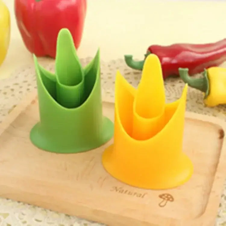 Orange 2pcs vegetable cutter corer seed remover kitchen gadget