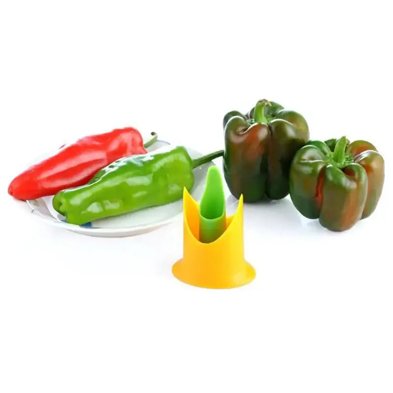 Orange 2pcs vegetable cutter corer seed remover kitchen gadget