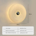 Orange glass donut led wall sconce for bedroom lighting