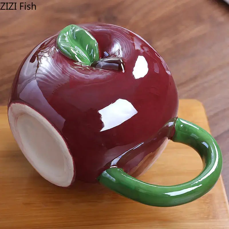 Orange pumpkin fruit ceramic cup kitchen breakfast mug