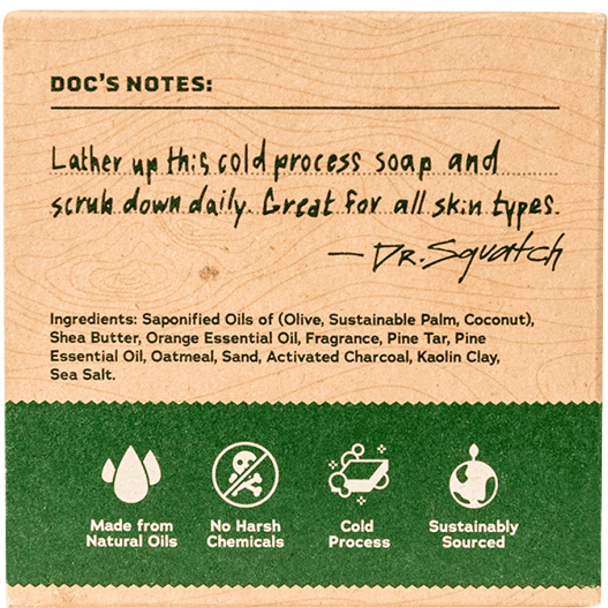 Dr Squatch - Pine Tar Bar Soap