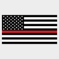 Red Line Flag Vehicle Magnet 2 Pack