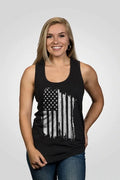 Women's Racerback Tank - America Black