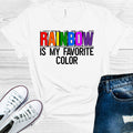 Rainbow is My Favorite Color Graphic Tee