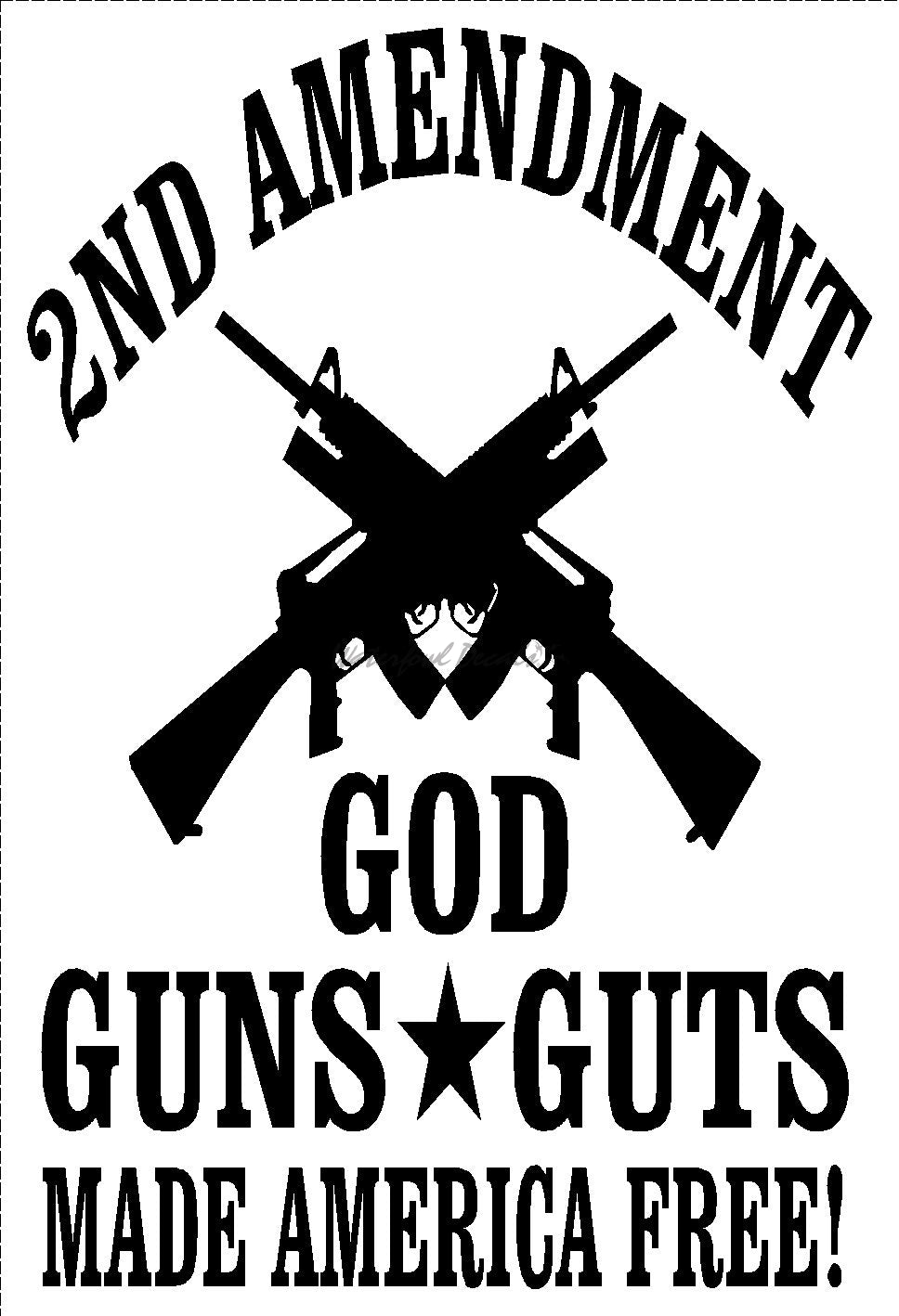 God Guns Guts Decal – Made in America Stickers – 2nd001