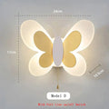 Pastel butterfly wall lamp set for kids bedroom and nursery
