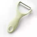 Pastel ceramic kitchen peeler set with stainless steel blades