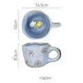 Pastel floral and celestial cartoon animal coffee mugs kitchen set