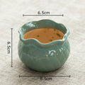 Pastel gradient lotus flower ceramic succulent pots bedroom decor