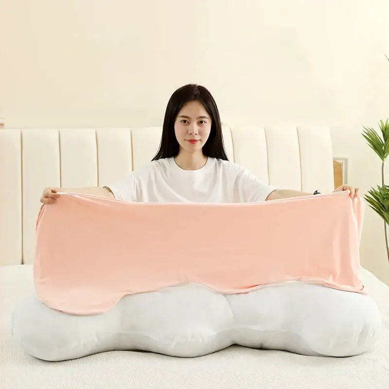 Pastel ice cream wavy plush pillow bedroom decor