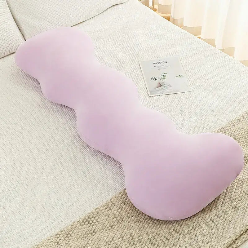 Pastel ice cream wavy plush pillow bedroom decor