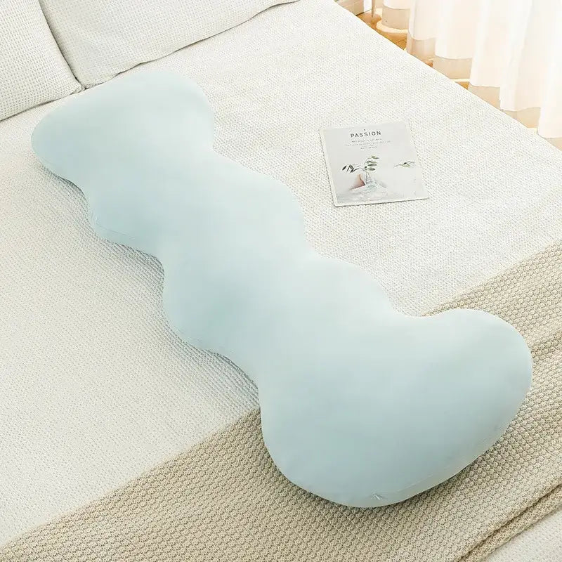 Pastel ice cream wavy plush pillow bedroom decor