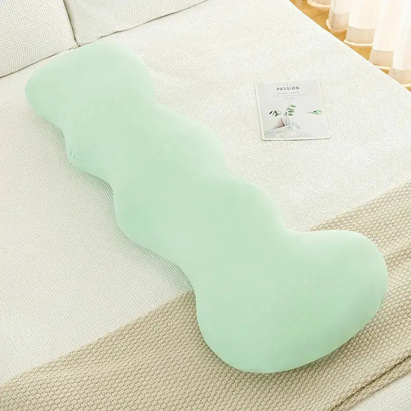 Pastel ice cream wavy plush pillow bedroom decor