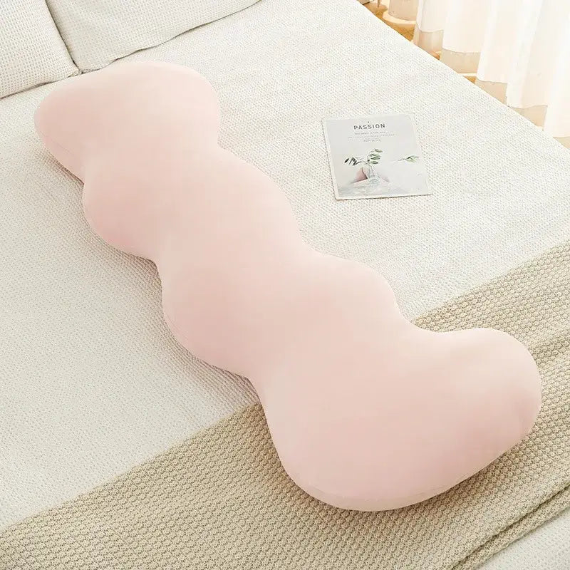 Pastel ice cream wavy plush pillow bedroom decor