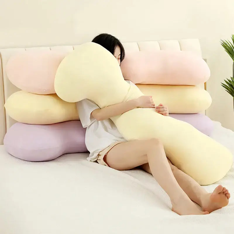 Pastel ice cream wavy plush pillow bedroom decor