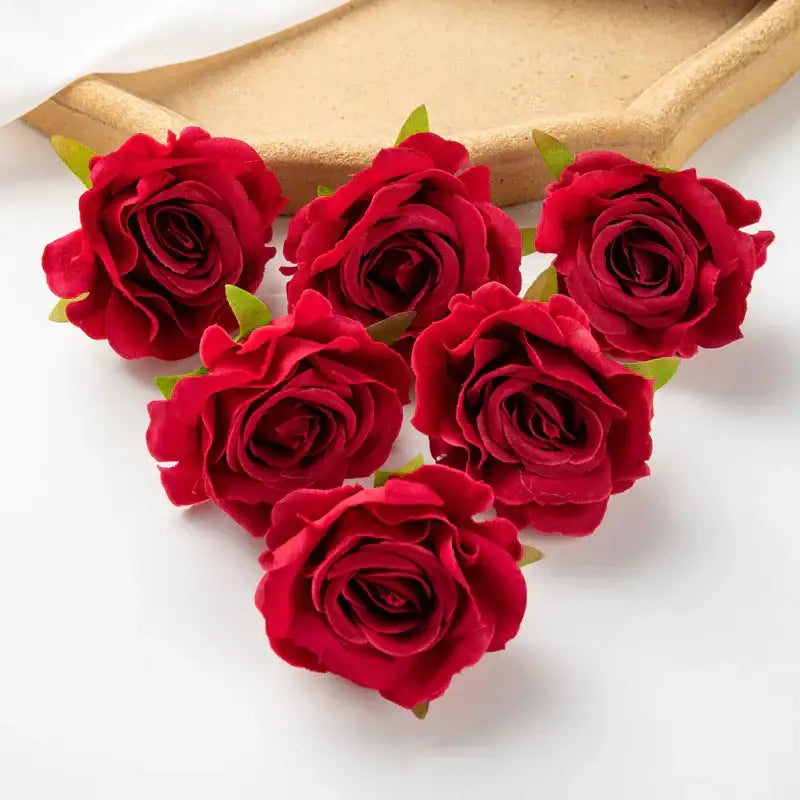 Pastel multicolor silk artificial flowers 100pcs wedding decor