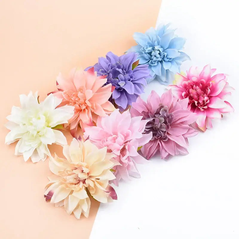 Pastel silk gerbera decorative flowers for wedding home decor