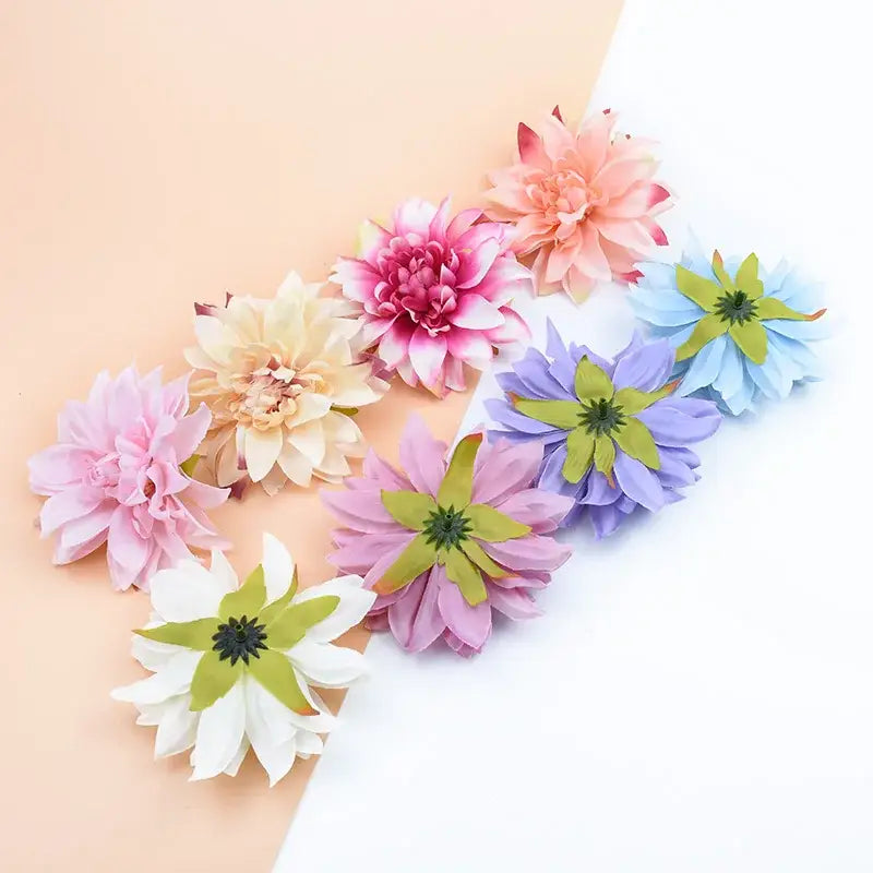 Pastel silk gerbera flowers 100pcs wedding and living room decor