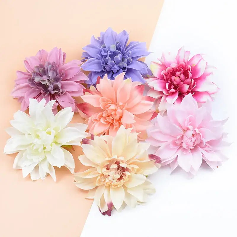 Pastel silk gerbera flowers 100pcs wedding and living room decor