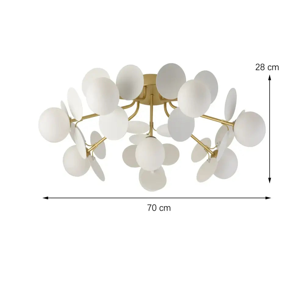 Pastel spherical colorful chandelier pendant lamp for dining room