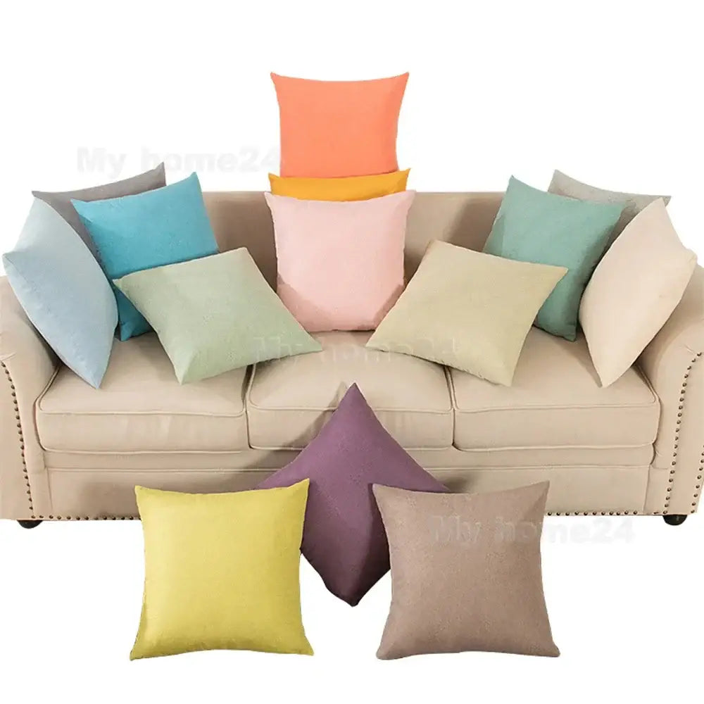Pastel velvet rectangular pillow cover set living room decor