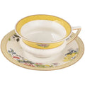Pastoral floral bone china flower coffee cup saucers dining room set