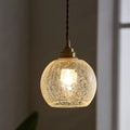 Pauline modern industrial sphere clear glass ceiling light living room