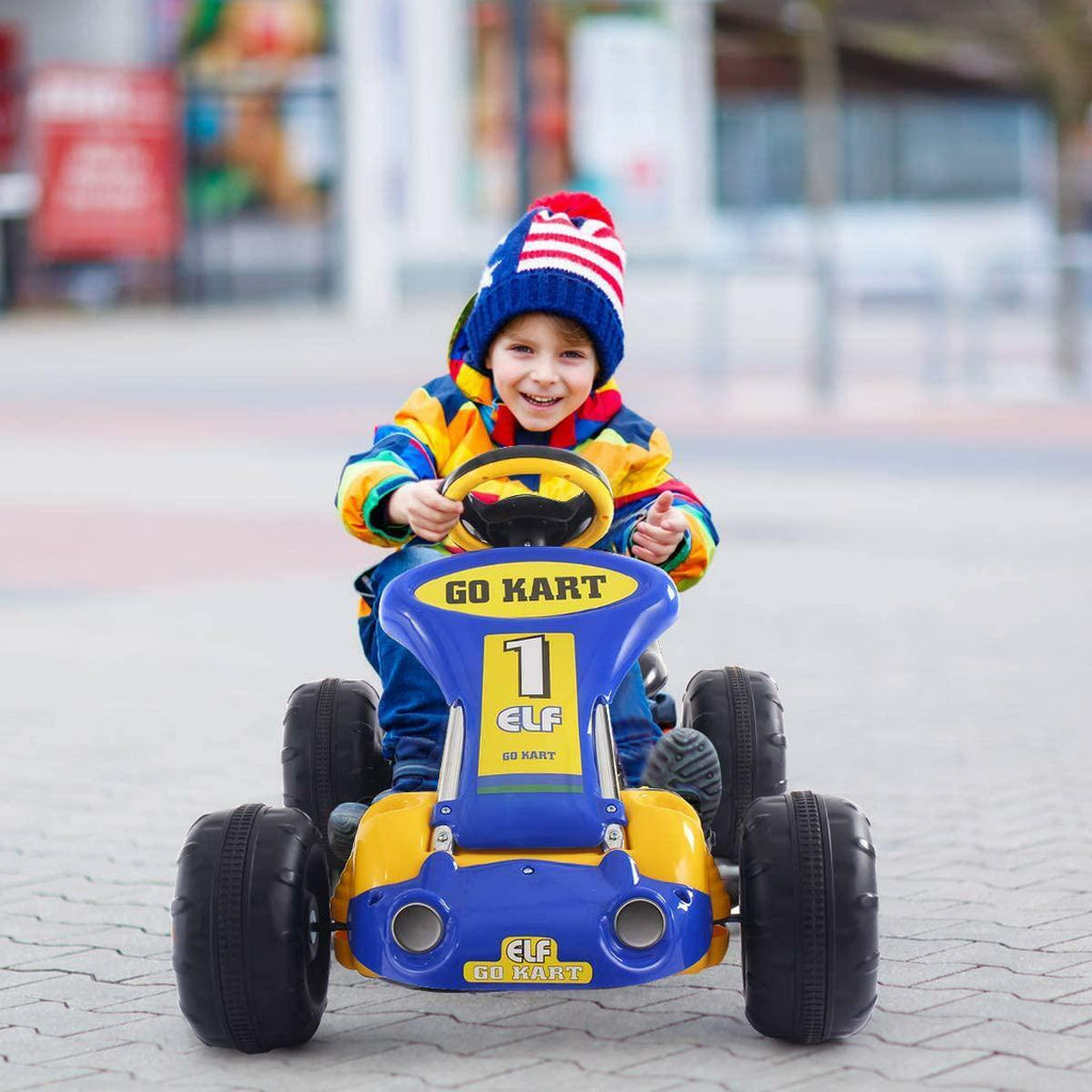 Pedal-Powered Go Kart for Boys & Girls - 4 Wheel Ride On Car for Endless Fun!