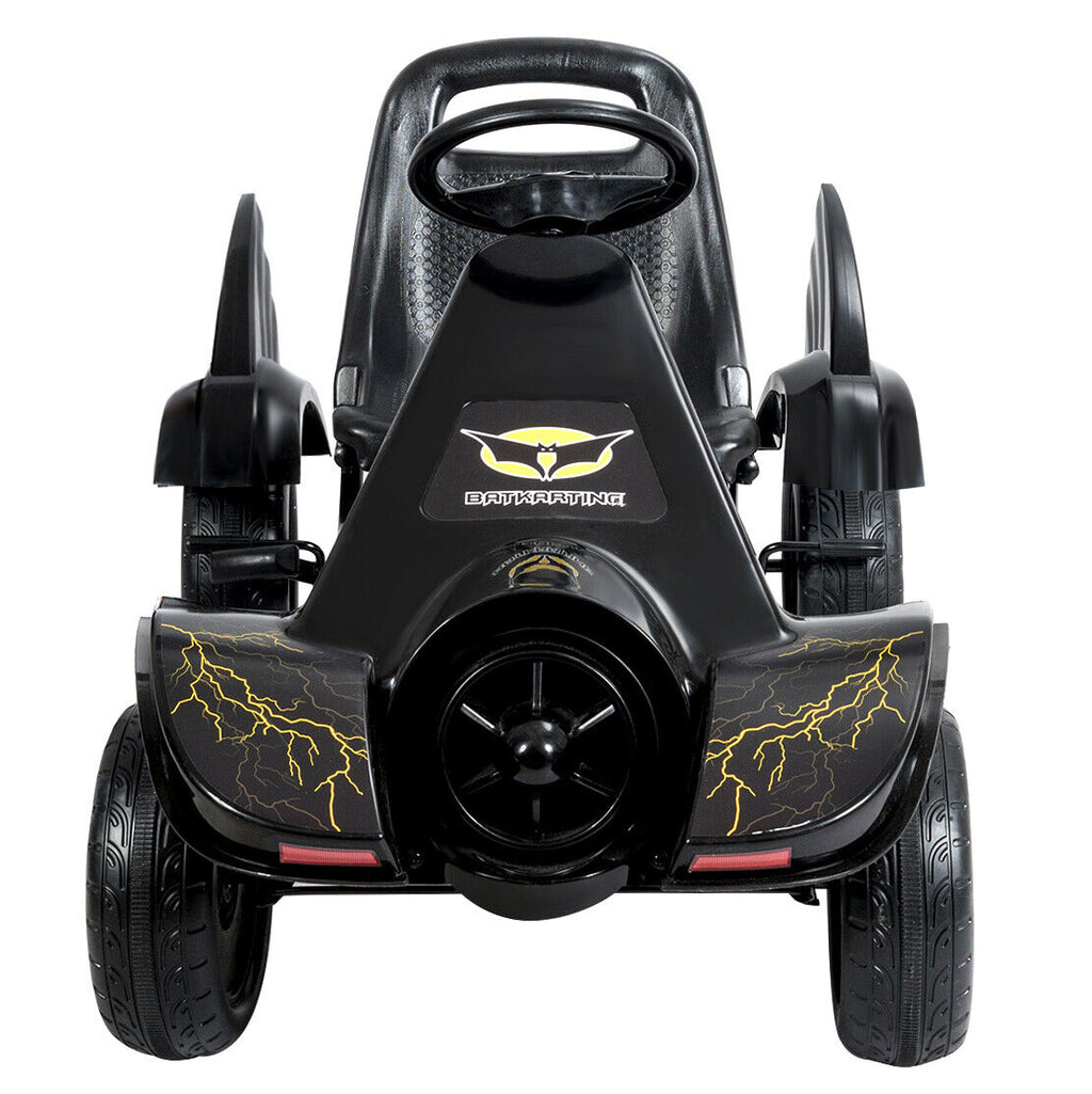 Pedal Powered Go Kart for Kids with Clutch & Hand Brake - 4 Wheel Racer Toy
