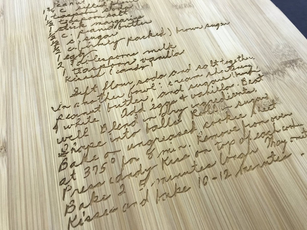 Personalized Bamboo Cutting Board Décor - Your Recipe or Quote