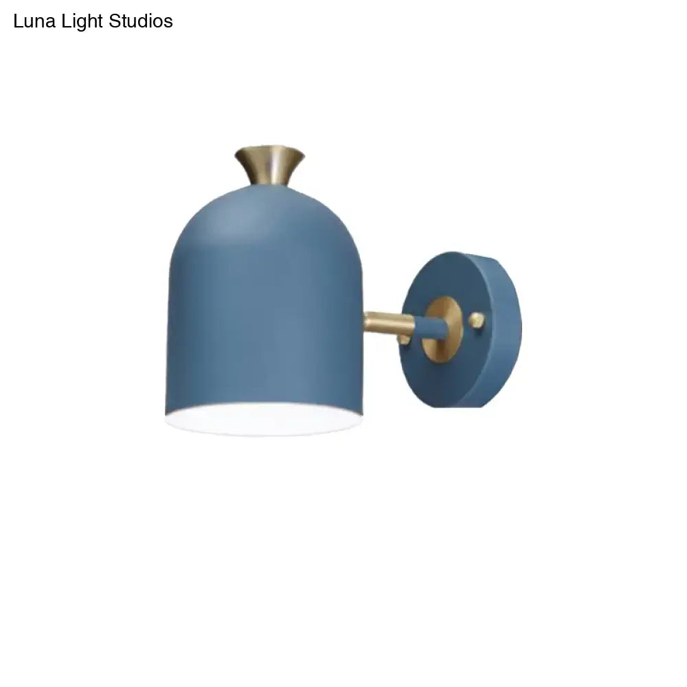 Pink and brass macaron wall light sconce lamp – dining room
