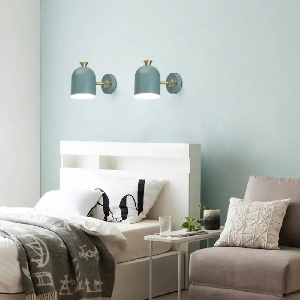 Pink and brass macaron wall light sconce lamp – dining room