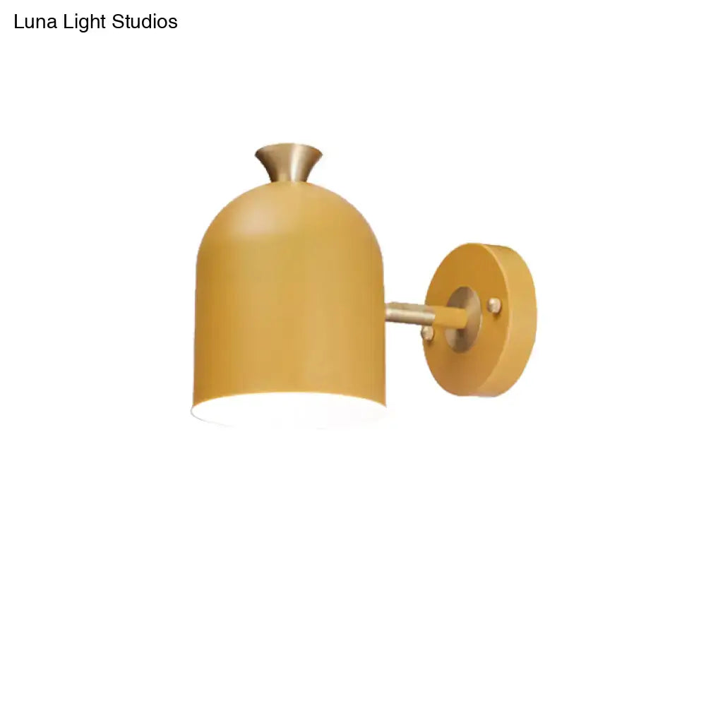 Pink and brass macaron wall light sconce lamp – dining room