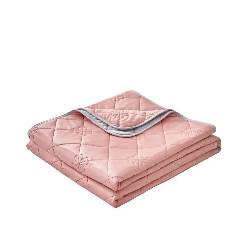 Pink quilted cool summer blanket bedroom cooling comforter