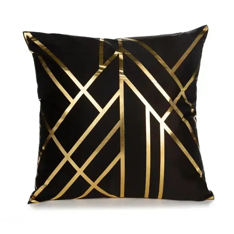 Plush black & white houndstooth cushion cover bedroom bow pillow