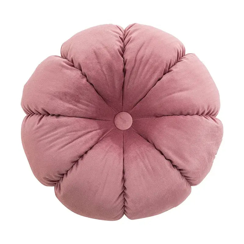 Plush white & soft pink 3d flowers pillows bedroom home decor