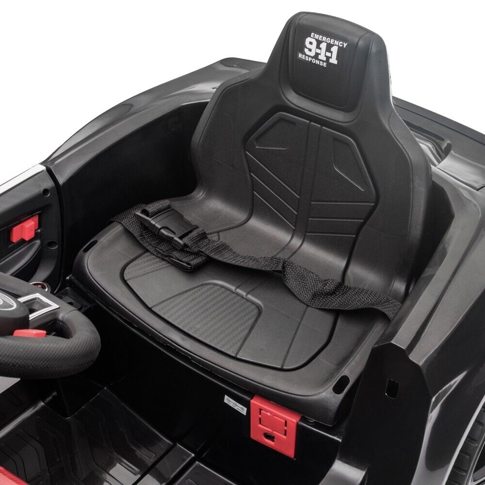 Police Sports Car 12V Ride-On with Remote Control, Lights, and Siren for Kids