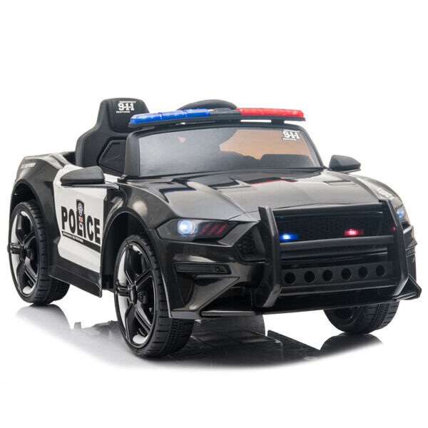 Police Sports Car for Kids with 2.4GHz Remote Control and LED Lights - 12V Ride-On Toy