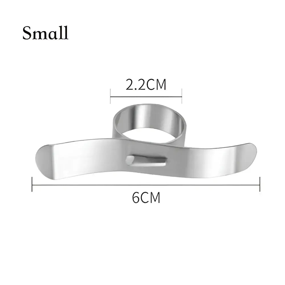 Polished stainless steel citrus peeler kitchen zester ring