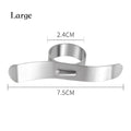 Polished stainless steel citrus peeler kitchen zester ring