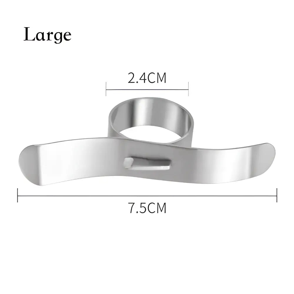 Polished stainless steel citrus peeler kitchen zester ring