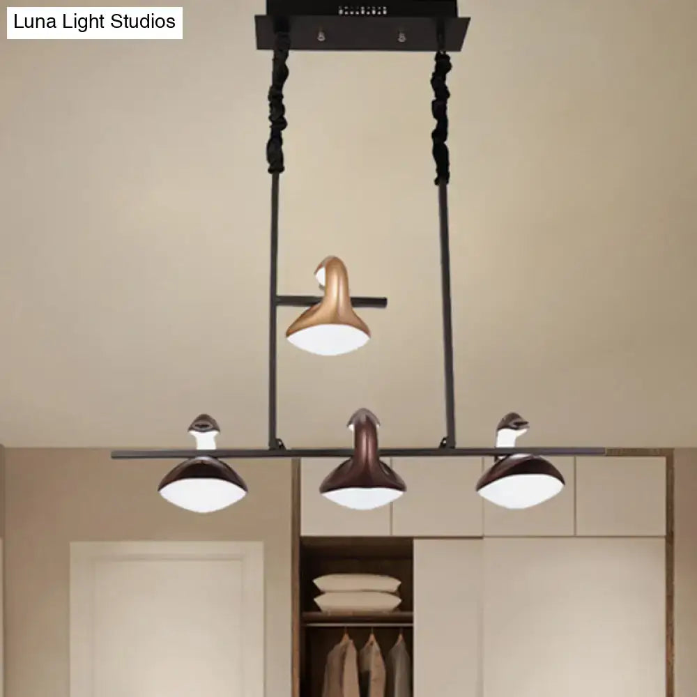Post modern multicolored hanging pendant light for dining room