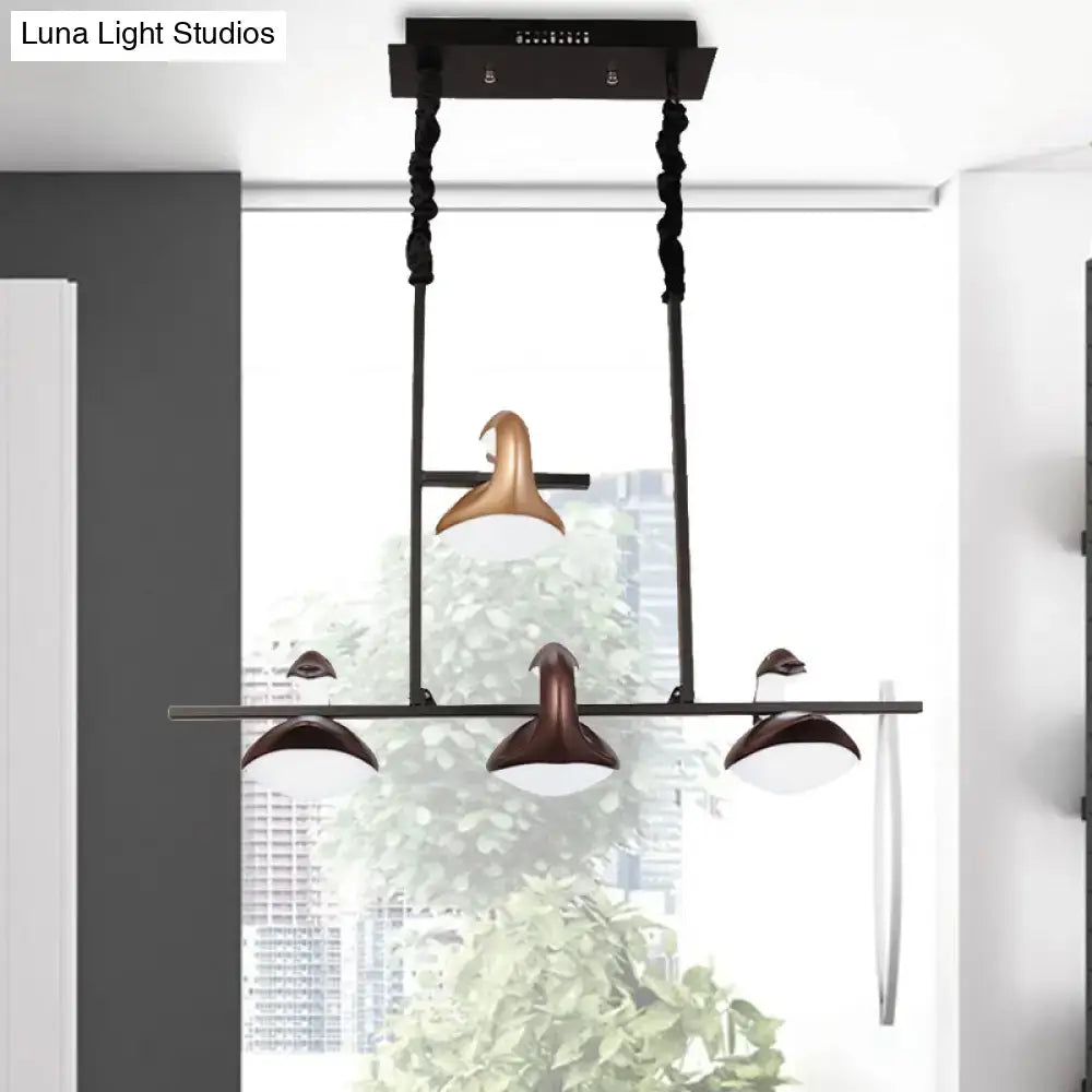 Post modern multicolored hanging pendant light for dining room